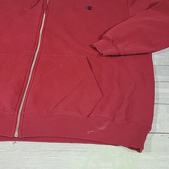 Maroon Champion Hoodie sz 2XL - Picture 3 of 6